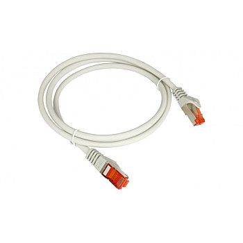 Patch-cord F/UTP kat.5e PVC 0.25m szary KKF5SZA0.25