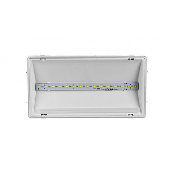 Oprawa awaryjna EXIT L IP65 ECO LED AT 3W 340lm 1h jednozadaniowa biała (brak piktogramu w zestawie) ETL/3W/E/1/SE/AT/WH