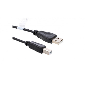 Kabel USB A wtyk - USB B wtyk 2.0 czarny AK-300105-018-S /1,8m/