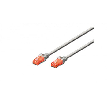 Kabel krosowy (Patch Cord) U/UTP kat. 6 szary 0,25m DK-1612-0025