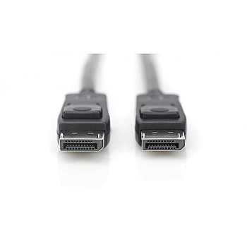 Kabel połączeniowy DisplayPort 8K 30Hz UHD Typ DP/DP M/M czarny 1m AK-340106-010-S