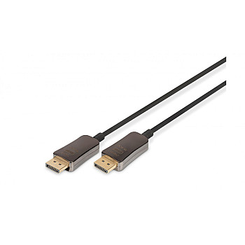 Kabel połączeniowy hybrydowy AOC DisplayPort 1.4 8K 60Hz UHD DP-DP M-M czarny 20m AK-340107-200-S