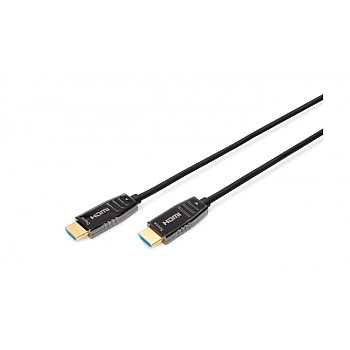 Kabel połączeniowy hybrydowy AOC HDMI 2.1 Ultra High Speed 8K 60Hz UHD HDMI A-HDMI A M-M czarny 15m AK-330126-150-S