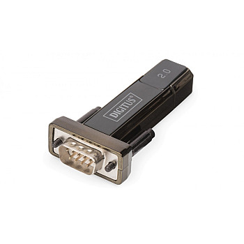 Konwerter/Adapter USB 2.0 do RS232 (DB9) z przedłużaczem USB A M/Ż 80cm DA-70167