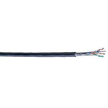 Kabel industrial ethernet BELDEN kat.5e, SF/UTP, AWG 26/7, PUR-halogen free, 550m, czarny, szpula