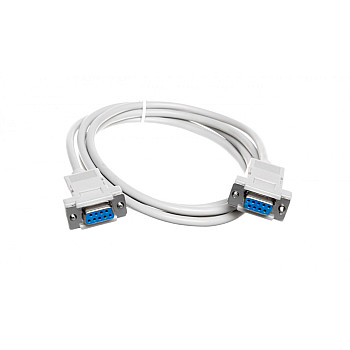 Kabel połączeniowy RS232 null-modem Typ DSUB9/DSUB9, Ż/Ż beżowy 1,8m AK-610100-018-E