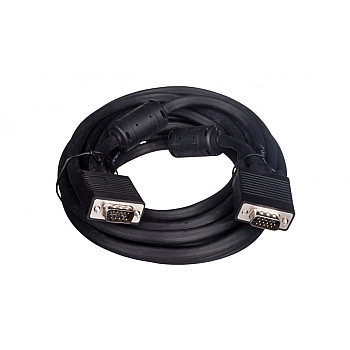 Kabel połączeniowy SVGA Typ DSUB15/DSUB15, M/M czarny 5m AK-310103-050-S