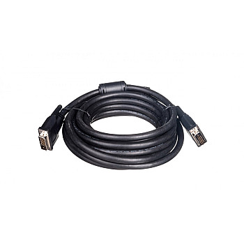 Kabel połączeniowy DVI-D Dual Link Typ DVI-D(24+1)/DVI-D(24+1), M/M czarny 5m AK-320101-050-S