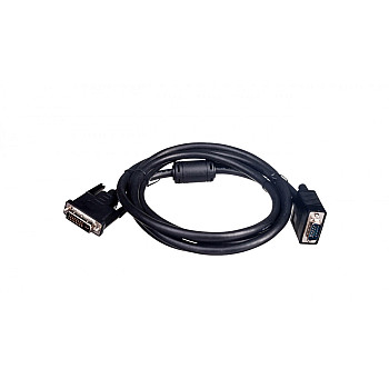 Kabel adapter DVI-I Dual Link Typ DVI-I(24+5)/VGA, M/M czarny 2m AK-320300-020-S