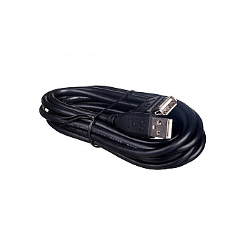 Przedłużacz czarny USB A /M - USB A /Ż s/USB 2.0 AK-300202-030-S 3m