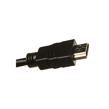 Kabel połączeniowy HDMI Highspeed 1.4 z Eth. GOLD Typ HDMI A/HDMI A, M/M czarny 5m AK-330107-050-S