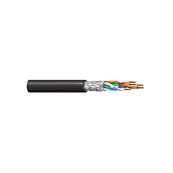 Kabel teleinformatyczny przemysłowy SF/UTP kat.5e 4x2x24AWG drut FRNC BL-74001NH.01500 /bębnowy/