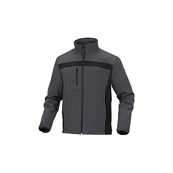 Bluza z Softshell Poliestru i elastanu kolor szaro-czarny rozmiar XL LULE2GRXG