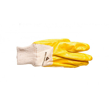 Rękawice z lekkiego Nitrylu na wkładzie z dżerseju, góra wentylowana biało-żółte rozmiar 8 NI01508