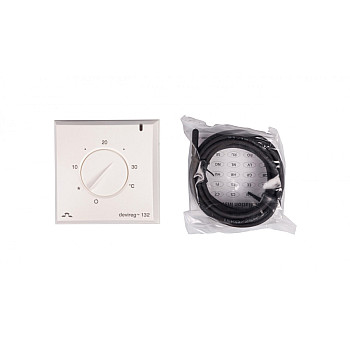 Termostat DEVIreg 132 230V 16A 5-30C IP30 biały 140F1011