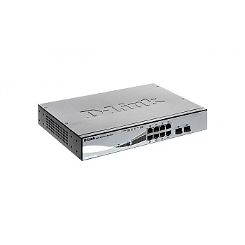 Switch PoE GigaBit, 8 porty GB, 8xPoE, 2xSFP 45W zarządzalny 240VAC DGS-1210-08P