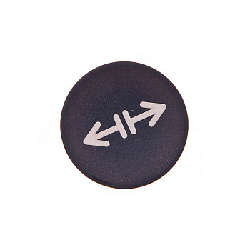 Soczewka przycisku 22mm płaska czarna z symbolem LUZOWANIE M22-XD-S-X13 218179