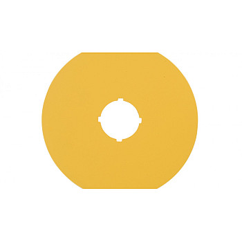 Tabliczka opisowa żółta okrągła fi90 bez nadruku M22-XAK 216464