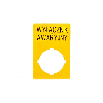 Szyld do przycisków awaryjnych PL M22-XZK-PL99 167637