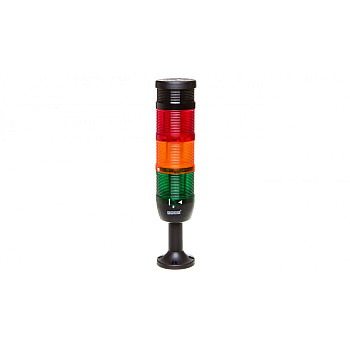 Kolumna sygnalizacyjna kompletna 70mm, 3 człony 230V AC błysk-żółty-zielony+buzzer TK-IK73F220ZM01