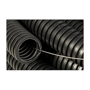 Rura karbowana z pilotem 32mm czarna 750N FMPF32 FEPCT32 /25m/