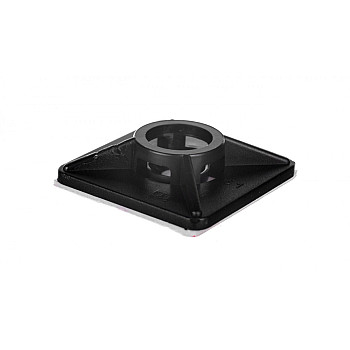 Podstawa przylepna 3,6mm 28x28mm klej czarna BMN0902E /100szt./