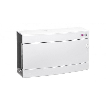 Rozdzielnica modułowa 1x18 natynkowa drzwi białe / IP 40 400V AC / ECT18PO-s 001101071