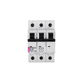 Wyłącznik nadprądowy 3P D 25A 10kA AC ETIMAT10 002155718