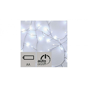 Lampki choinkowe XMAS ZYK 0,9W 100LED 2,4m IP20 zimny biały D3FC01