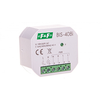 Przekaźnik bistabilny 1 Z 16A 230V AC Inrush BIS-408i