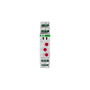 Przekaźnik czasowy 2P 8A 0,1sek-576h 230V AC, 24V AC/DC wielofunkcyjny PCS-519DUO