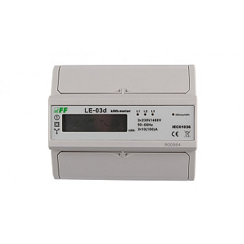 Licznik energii elektrycznej 3-fazowy 100A 230/400V z wyświetlaczem LCD MID LE-03D