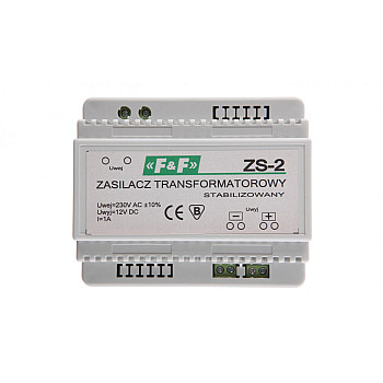 Zasilacz stabilizowany 230VAC/12VDC 12W 1A ZS-2