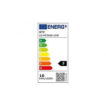 Żarówka LED SMD 2835, E27, A60, 10W, 840lm, 6400K AC220-240 V, KĄT ŚWIECENIA 220*