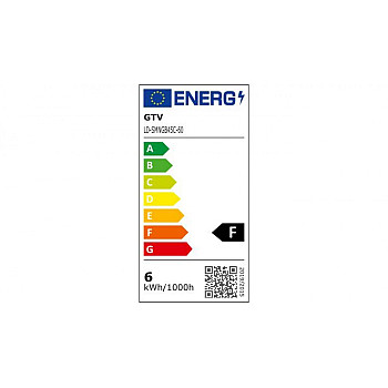 Żarówka LED SMD 2835, E27, B45C, 6W, 470 lm, 4000K, AC220-240V, kąt świecenia 160