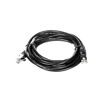 Kabel krosowy patchcord F/UTP kat.5e CCAczarny 3m 68660