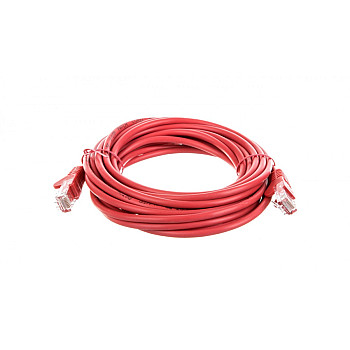 Kabel krosowy patchcord U/UTP kat.5e CCA czerwony 5m 68379