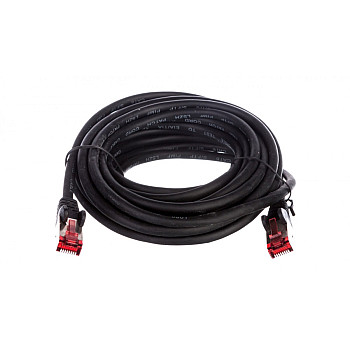 Kabel krosowy patchcord S/FTP (PiMF) kat.6 LSZH czarny 5m 68700