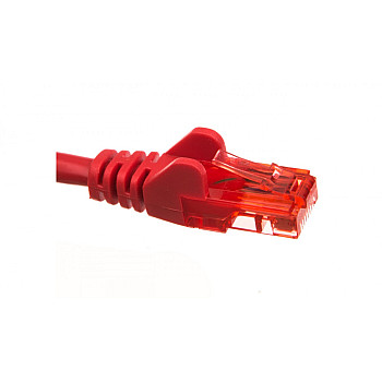 Kabel krosowy patchcord U/UTP kat.6 CCA czerwony 0,5m 68436