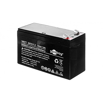 Akumulator kwasowo-ołowiony 12V 7,2Ah GO12-7.2 Faston (4.8mm) 16077