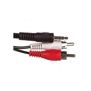 Przewód adapter Jack 3,5mm - 2x RCA 3m 50196