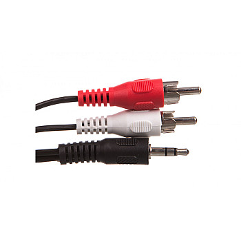 Przewód adapter Jack 3,5mm - 2x RCA 5m 50195