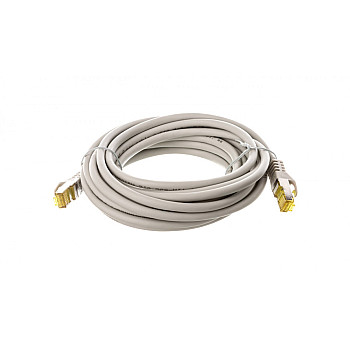Kabel krosowy patchcord S/FTP (PiMF) kat.6A LSZH szary 5m 91621