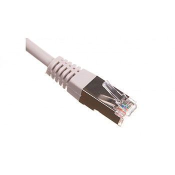 Kabel krosowy patchcord F/UTP kat.5e CCA szary 2m 73078
