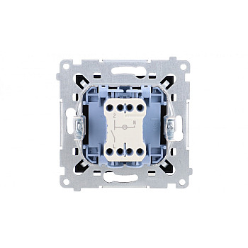 Simon 54 Łącznik jednobiegunowy z sygnalizacją załączenia LED (moduł) 10AX 250V szybkozłącza, czarny mat DW1ZL.01/49