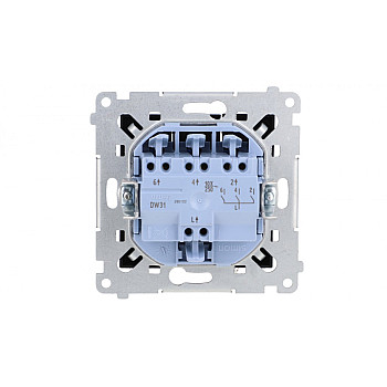 Simon 54 Łącznik potrójny (moduł) 10AX 250V szybkozłącza, czarny mat DW31.01/49