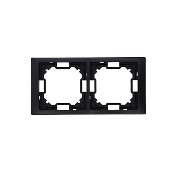 Simon Basic Ramka 2-krotna Neos IP20 czarny mat BMRC2/49