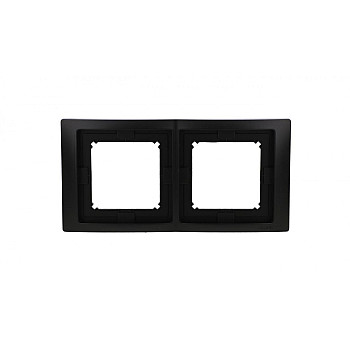 Simon Basic Ramka 2- krotna IP44 czarny mat BMRC2B/49