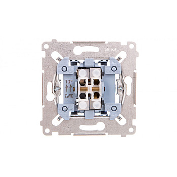 Simon 54 Łącznik żaluzjowy trójpozycyjny 1-0-2 mechanizm 250A 250V, szybkozłącza, SZW1KM