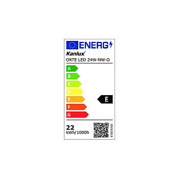 Plafoniera LED 24W ORTE LED 24W-NW-O 2200lm 4000K IP54 29161